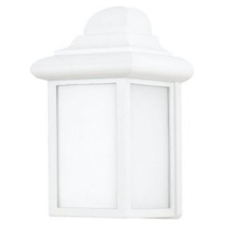 Sea Gull Mulberry Hill Outdoor Wall Lantern   9.25H in. White   ENERGY STAR   Outdoor Wall Lights