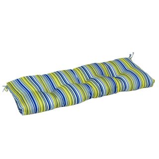 Greendale Home Fashions Indoor Bench Cushion   51 x 18 in.   Vivid Stripe   Bench Cushions