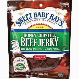 Bridgeford, Sweet Baby Ray's, Honey Chipotle Beef Jerky, 3.25oz Pouch (Pack of 4) : Jerky And Dried Meats : Grocery & Gourmet Food