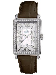 Gevril Women's 7249NL.5B White Mother of Pearl Genuine Alligator Strap Watch Watches