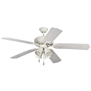 Yosemite Home Decor SHARON WH Sharon 52 in. Indoor/Outdoor Ceiling Fan   White   Ceiling Fans