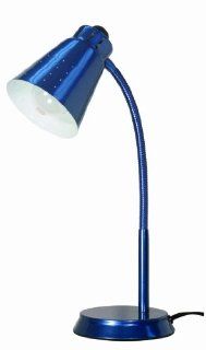 Nuvo 60/826 Large Goose Neck Desk Lamp, Blue    
