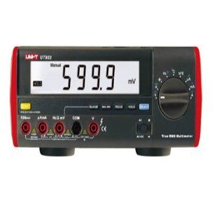 UNI T UT803 100kHz True RMS Bench Type Digital Multimeter With RS232C USB Interface, LCD Backlight Display, Data Hold, Auto Ranging: Multi Testers: Industrial & Scientific