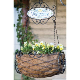 Panacea New Welcome Hanging Basket   Planters