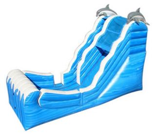 Kidwise Commercial Ocean Wet & Dry Inflatable Slide   Commercial Inflatables