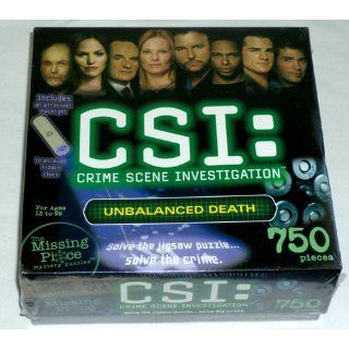 CSI: Crime Scene Investigation, 750 Piece Mystery Puzzle, Unbalanced Death: Toys & Games