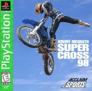 Jeremy McGrath Super Cross 98 PS1 Instruction Booklet (Sony Playstation Manual Only   NO GAME) Sony Playstation Manual: Everything Else