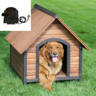 Precision Outback Country Lodge Dog House with cooling fan   Dog Houses
