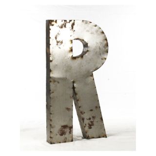 Letter R Metal Wall Art   19W x 36.3H in.   Wall Sculptures and Panels