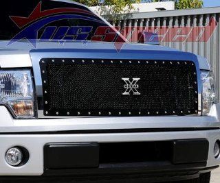 2009 2012 Ford F150 Black X Metal Mesh Grille   T REX: Automotive