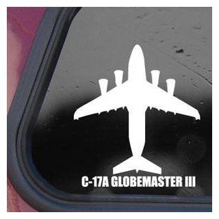C 17A GLOBEMASTER III White Sticker Decal Military Soldier White Sticker Decal   Decorative Wall Appliques  