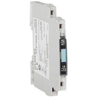 Siemens 3TX7005 3AB04 Interface Relay, Narrow Design, Output Interface With Semiconductor Output, Cage Clamp Terminal, 1 NO Contact, 6.2mm Width, 0.5A Max Switching Current, 48VDC Switching Voltage, Short Circuit Proof Short Time Load Capacity: Din Mount R