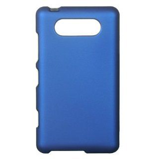 VMG For Nokia Lumia 820 Cell Phone Matte Faceplate Hard Case Cover   Blue Cell Phones & Accessories