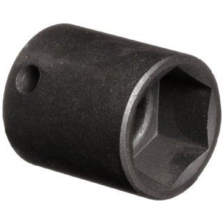 Martin 2624 3/4" Type II Opening 3/8" Power Impact Square Drive Socket, 6 Points Standard, 1 3/16" Overall Length, Industrial Black Finish: Socket Wrenches: Industrial & Scientific