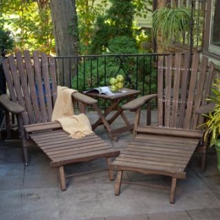 Grand Daddy Oversized Adirondack Chair Set with FREE Side Table   Dark Brown   Adirondack Chairs