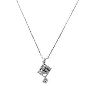 846b 70 Secret Love Book Silver Plated Necklace: Jewelry