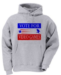 VOTE FOR VIDEO GAMES Youth Hooded Sweatshirt (for Kids) in Various Colors: Clothing