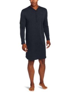 American Essentials Men's Organic Cotton Nightshirt, Navy Heather, Medium at  Mens Clothing store: Pajama Tops