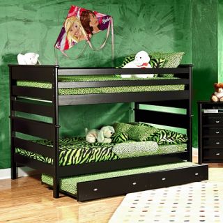 Chelsea Home Full Over Full Bunk Bed   Black Cherry   Bunk Beds