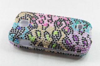 Samsung Galaxy Appeal i827 Full Diamond Hard Case Cover for Rainbow Leopard: Cell Phones & Accessories