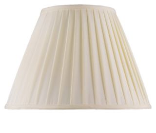 Livex S517 Shantung Silk Pleat Empire Lamp Shade in Off White   Lamp Shades