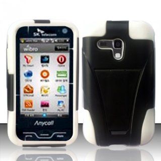 White Hard Soft Gel Dual Layer Cover Case for Samsung Galaxy Rush SPH M830: Cell Phones & Accessories