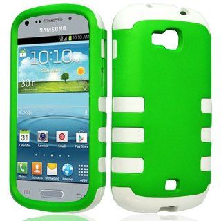 Route 66 for U.S.Cellular Samsung Galaxy Axiom/SCH R830 RibCase Neon Green Cover Case+ Free Power Wristband (Random Color): Cell Phones & Accessories