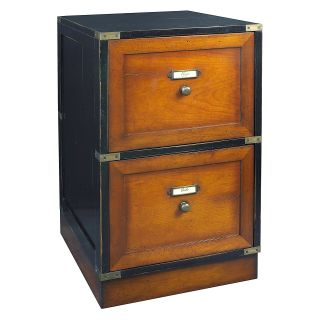 Authentic Models Campaign Filling Cabinet   Black   File Cabinets