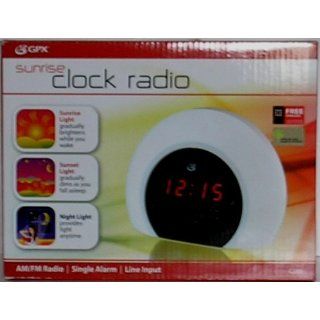 GPX C280 AM/FM Sunrise Clock Radio (Multi Color) (Discontinued by Manufacturer): Electronics