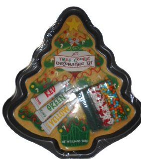 Festival Christmas Tree Cookie Decorating Kit: Kitchen & Dining
