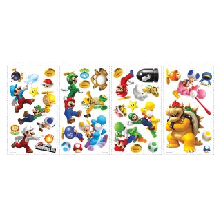 Nintendo   Super Mario Bros. Wii Peel and Stick Wall Decals   Wall Decals