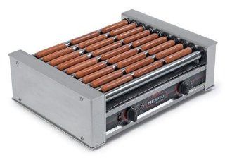 Nemco Bun Warmer & 10 Hot Dog Roller Grill With Guard: Kitchen & Dining