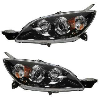2004 2005 2006 2007 2008 2009 Mazda3 Mazda 3 Hatchback Headlight Headlamp Composite with HID Xenon (without Ballast) Front Head Light Lamp Set Pair Left Driver And Right Passenger Side (04 05 06 07 08 09): Automotive