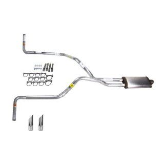 Truck Exhaust Kits   DIY dual exhaust system 2.5 pipe Stainless muffler SW Tip Side Exit: Automotive