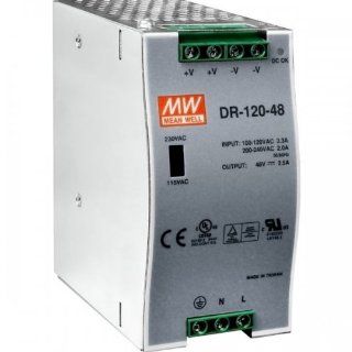 PLANET PWR 120 48 / 120W 48V DC Single Output Industrial DIN Rail Power Supply ( 10 ~ 60 degrees C): Computers & Accessories