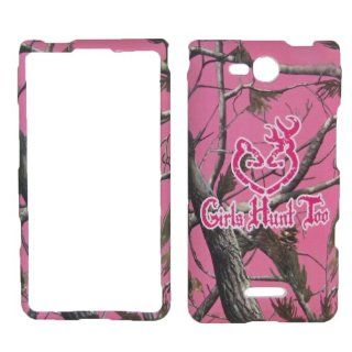 Pink Girls HUNTER Camo Real tree FACEPLATE PROTECTOR HARD RUBBERIZED CASE FOR LG OPTIMUS EXCEED VS840PP / LUCID 4G VS840 VERIZON PREPAID SNAP ON: Cell Phones & Accessories