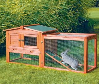 TRIXIE Rabbit Hutch with Outdoor Run   Extra Small   Rabbit Cages & Hutches