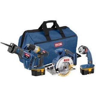 Factory Reconditioned Ryobi ZRP842 ONE Plus 18V Cordless Super Combo Kit   Power Tool Combo Packs  