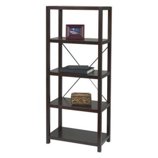 Office Star Hampton Wood Bookcase / Etagere   Bookcases