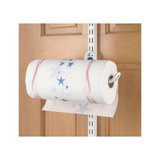 Organized Living Over the Door Paper Towel Holder   White   Hanging Closet Organizers