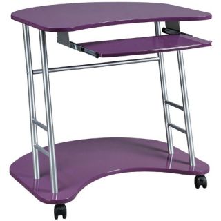 Office Star Kool Kolor Computer Desk   Plum Purple   Computer Carts