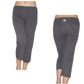 Balance Collection Womens Casual Wear Lounge / Yoga Capri Pants Small Grey  Sports & Outdoors