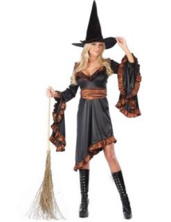 Adult Ruffle Witch Sm Md Adult Womens Costume: Clothing