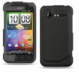 Premium Black Snap on Rubber Touch Phone Protector Hard Cover Case for HTC Incredible 2 / 6350 Cell Phones & Accessories