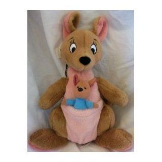 Disney Plush Kanga & Roo, Winnie Pooh Kangaroo with Baby in Pouch Jumbo 25" Huge Rare Jumbo Doll Toy: Toys & Games