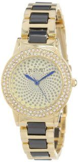 August Steiner Women's AS8052YG Crystal Glitz Ceramic Link Bracelet Watch: August Steiner: Watches