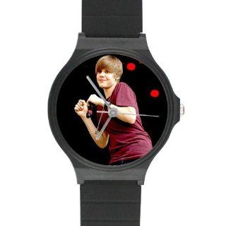 Custom Justin Bieber Watches Black Plastic High Quality Watch WXW 874: Watches