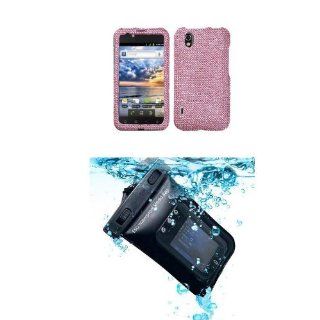 LG LS855 (Marquee) Pink Full Diamond Bling Phone Case Protector Cover(Full Diamond Bling 2.0) (free ESD Shield Bag): Cell Phones & Accessories