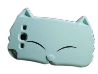 New Cute Cartoon Cat Silicone Protective Case Cover for Samsung Galaxy S3 i9300: Cell Phones & Accessories