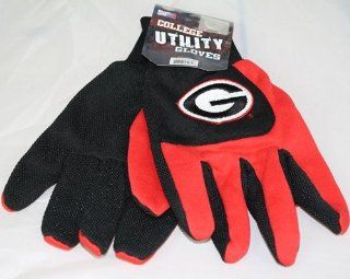 Georgia Bulldogs NCAA Colorblock Red Finger Work Gloves: Sports & Outdoors